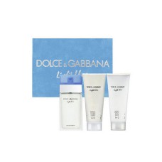 DOLCE & GABBANA LIGHT BLUE lady set  (50edT +  50b/lotion + 50sh/gel)